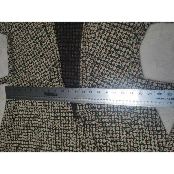 Women's Multicolor Printed 3/4 Sleeve Open-Cardigan Sweater Duster Lightweight - Picture 5 of 5